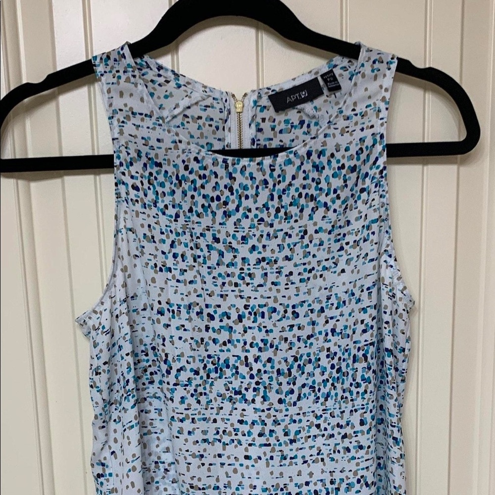 Apt. 9 Zipper Back Sleeveless Blouse